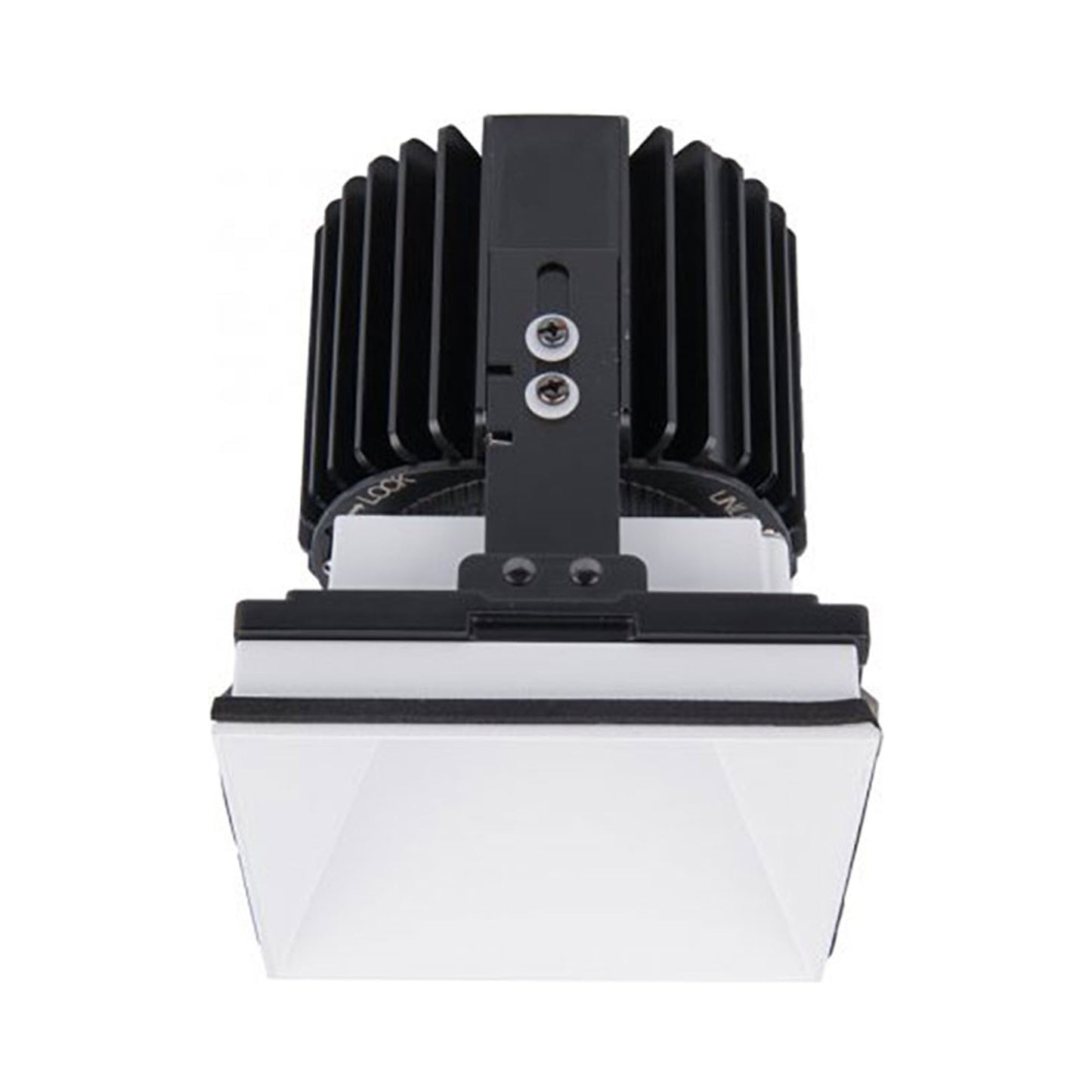 Volta 4.5 Inch Square Trimless Downlight LED Recessed Trim in White.