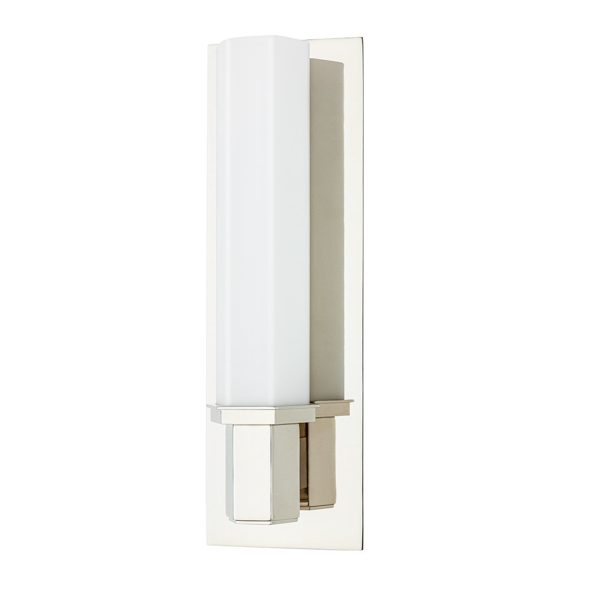 Walton Bath Wall Light in Polished Nickel.