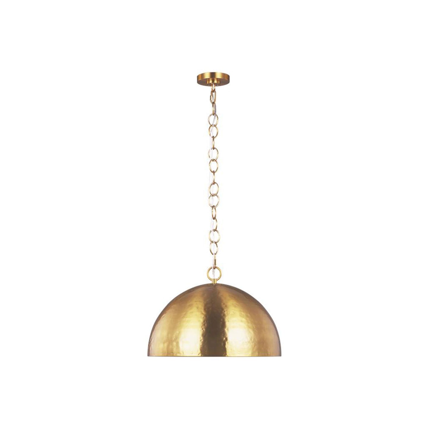 Whare Pendant Light in Burnished Brass (Large).