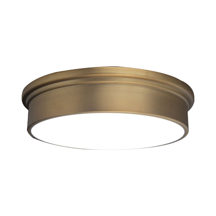 York LED Ceiling/Wall Light in Aged Brass (Small).