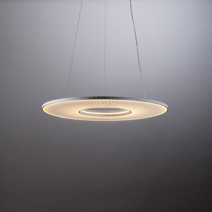 Iris LED Horizontal Pendant Light in Detail.