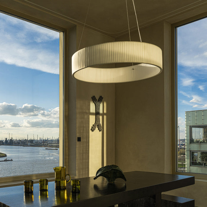 Ronde LED Pendant Light in living room.