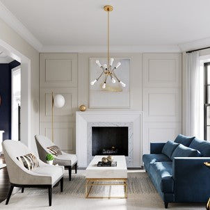 Chandelier in Living Room