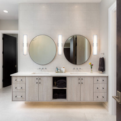 Allure LED Bath Vanity Light in bathroom.