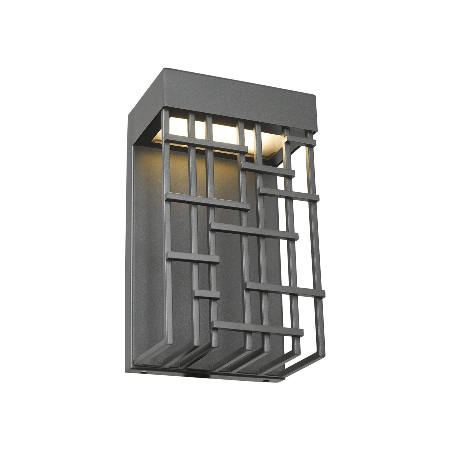Aspen Outdoor LED Wall Light in Matte Black (10-Inch).