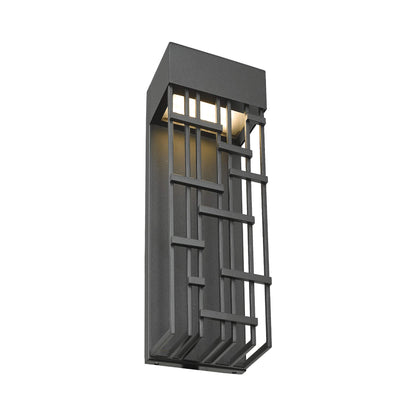 Aspen Outdoor LED Wall Light in Matte Black (14-Inch).