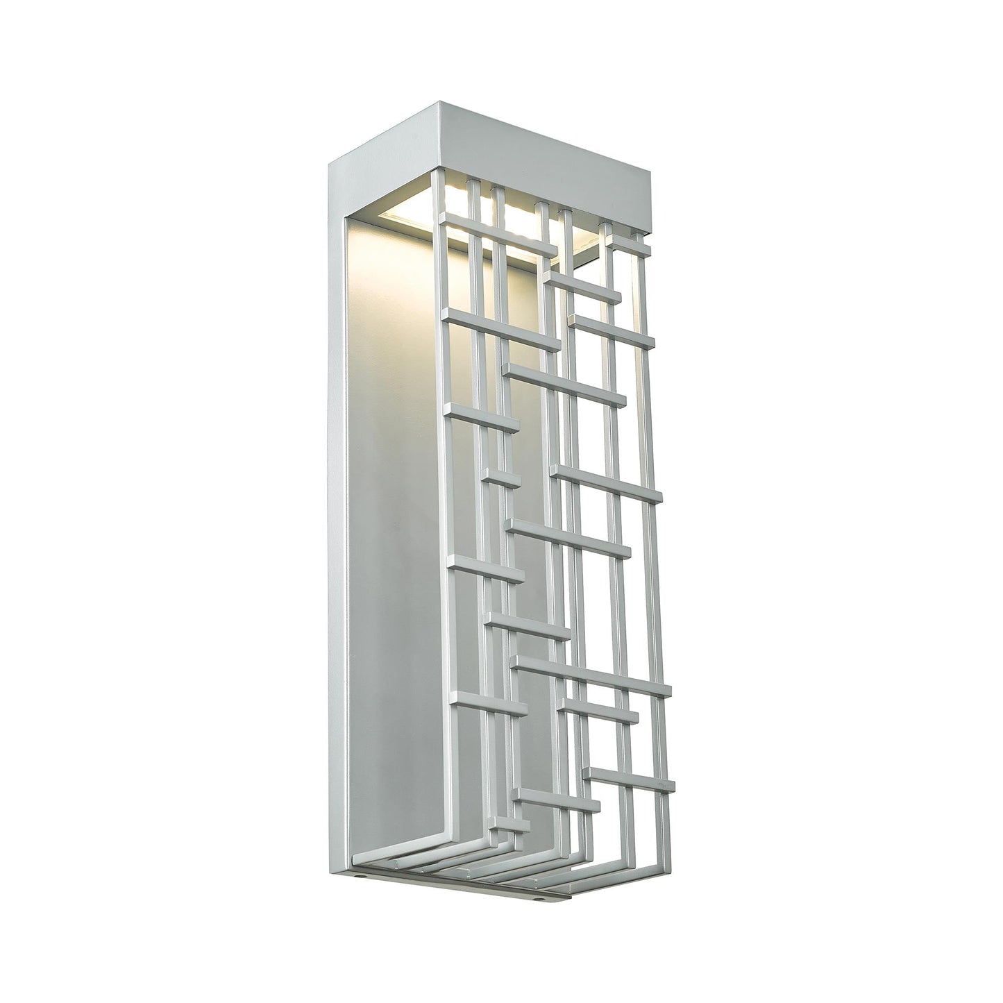 Aspen Outdoor LED Wall Light in Silica (14-Inch).