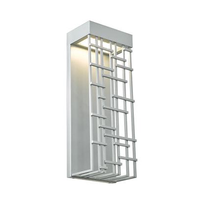 Aspen Outdoor LED Wall Light in Silica (14-Inch).