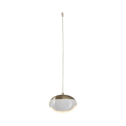 Athena LED Pendant Light in Brushed Nickel (Without Canopy).