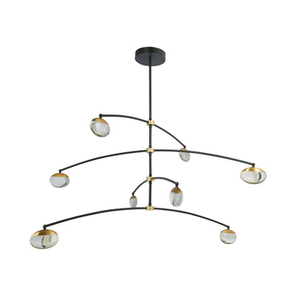 Athena Teardrop LED Chandelier in Detail.
