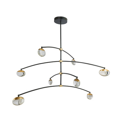 Athena Teardrop LED Chandelier in Detail.