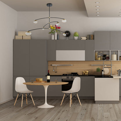 Athena Teardrop LED Chandelier in kitchen.