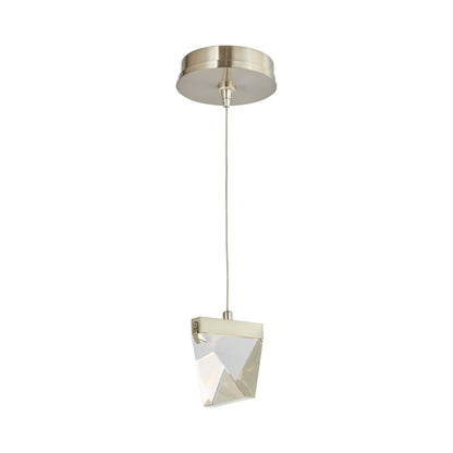 Atlas LED Pendant Light in Brushed Nickel (With Canopy).