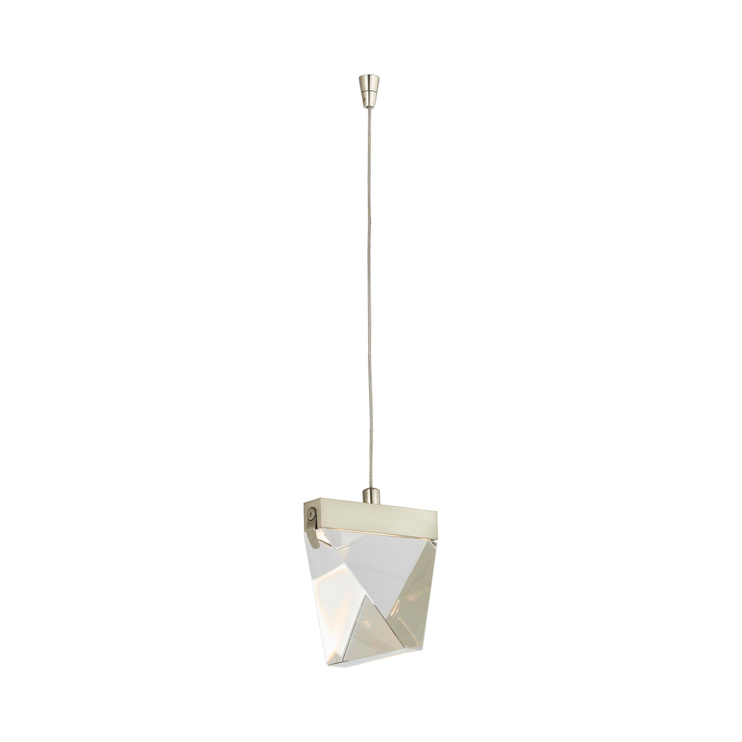 Atlas LED Pendant Light in Brushed Nickel (Without Canopy).