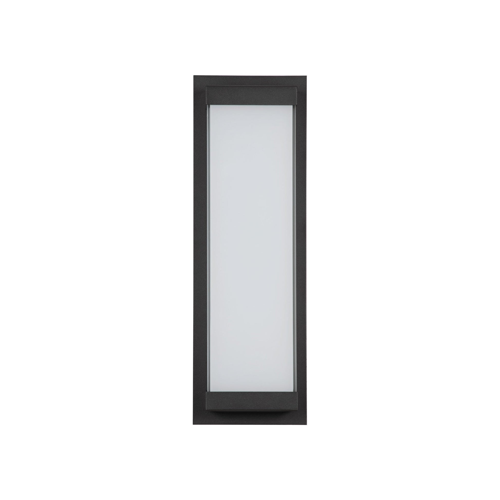Atom Outdoor LED Wall Light in Matte Black (12-Inch).