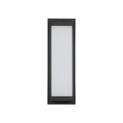 Atom Outdoor LED Wall Light in Matte Black (12-Inch).