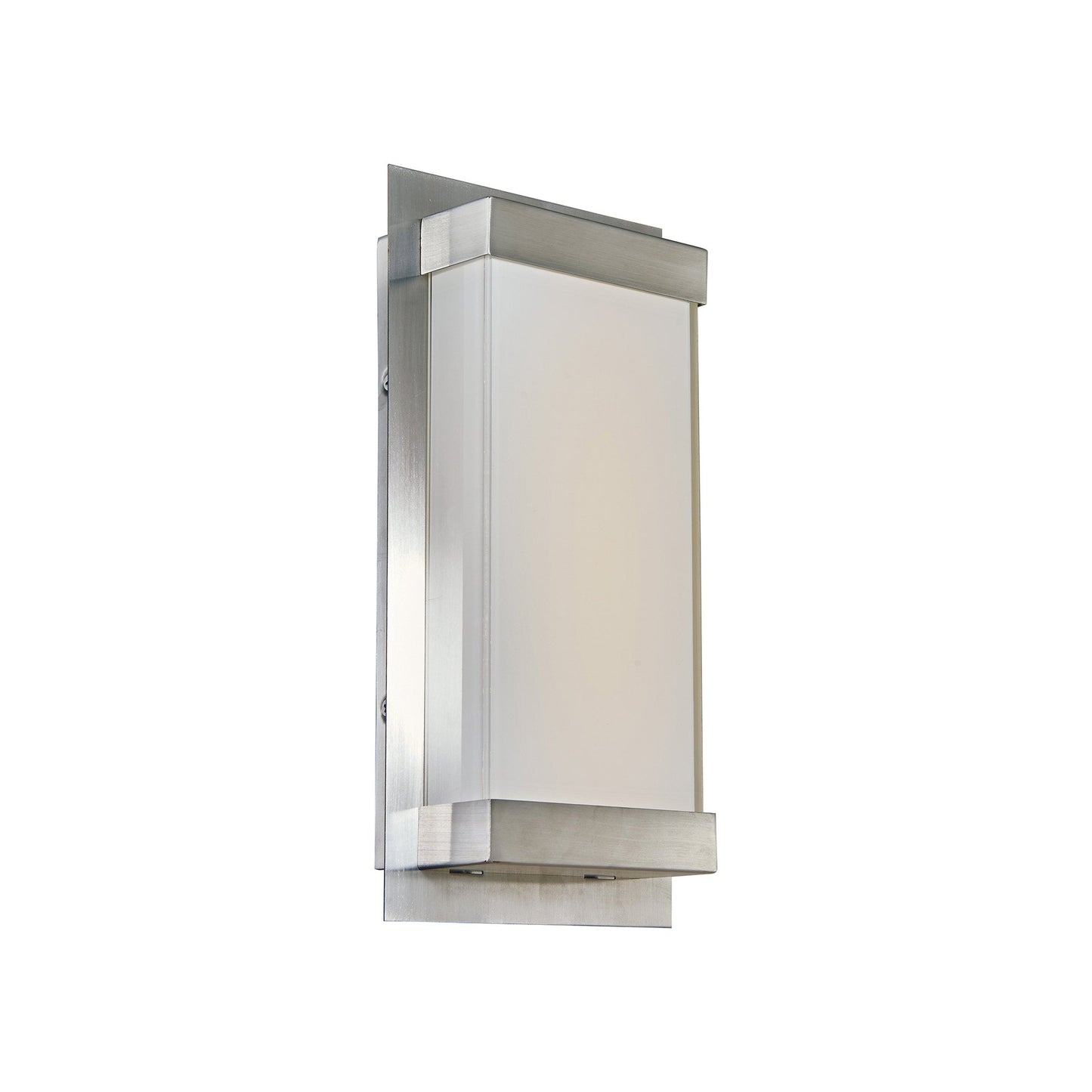 Atom Outdoor LED Wall Light in Stainless Steel (12-Inch).