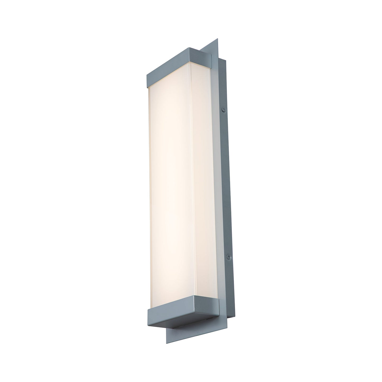 Atom Outdoor LED Wall Light in Silica (18.1-Inch).