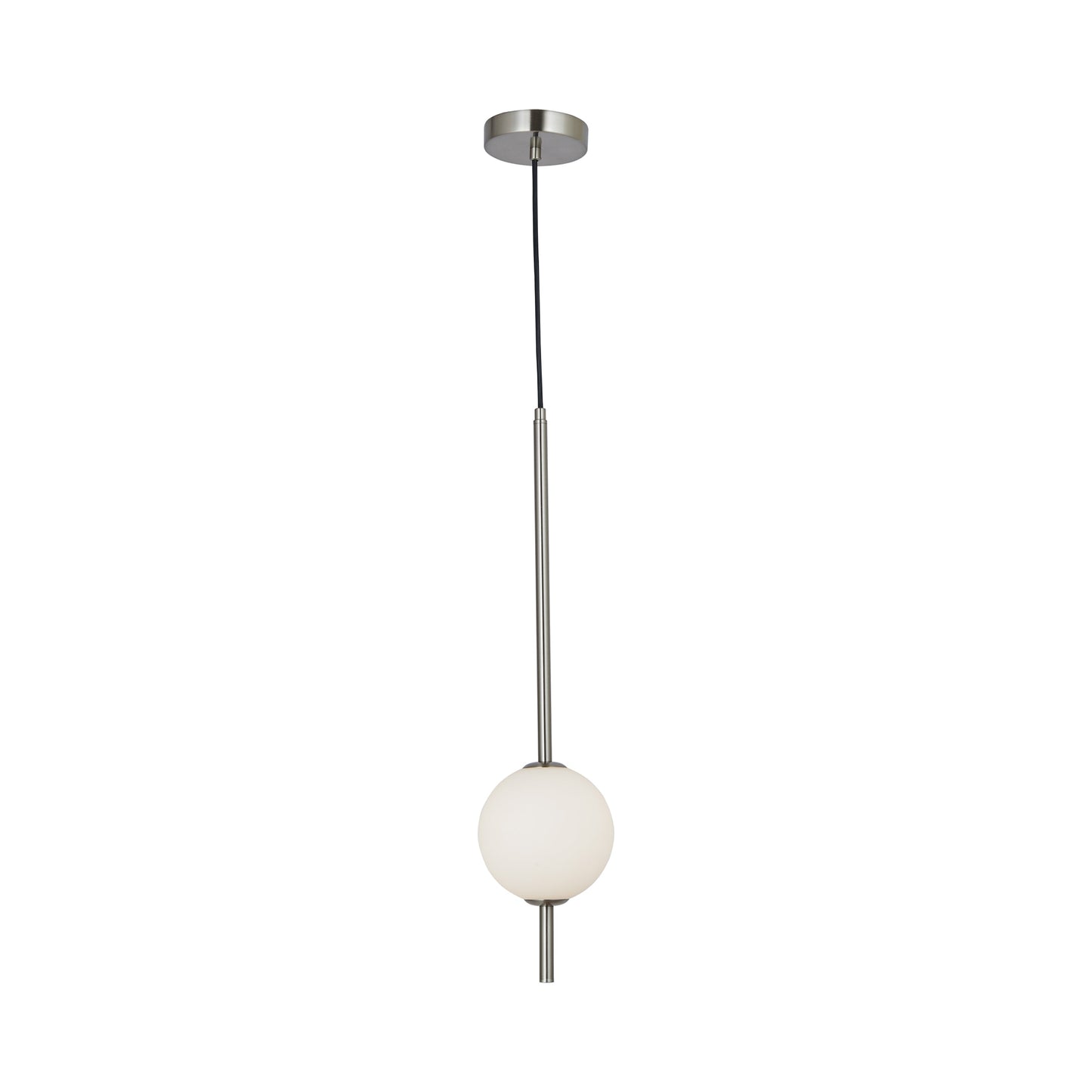 B Ton LED Pendant Light in Brushed Nickel.