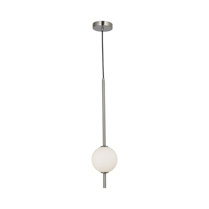 B Ton LED Pendant Light in Brushed Nickel.