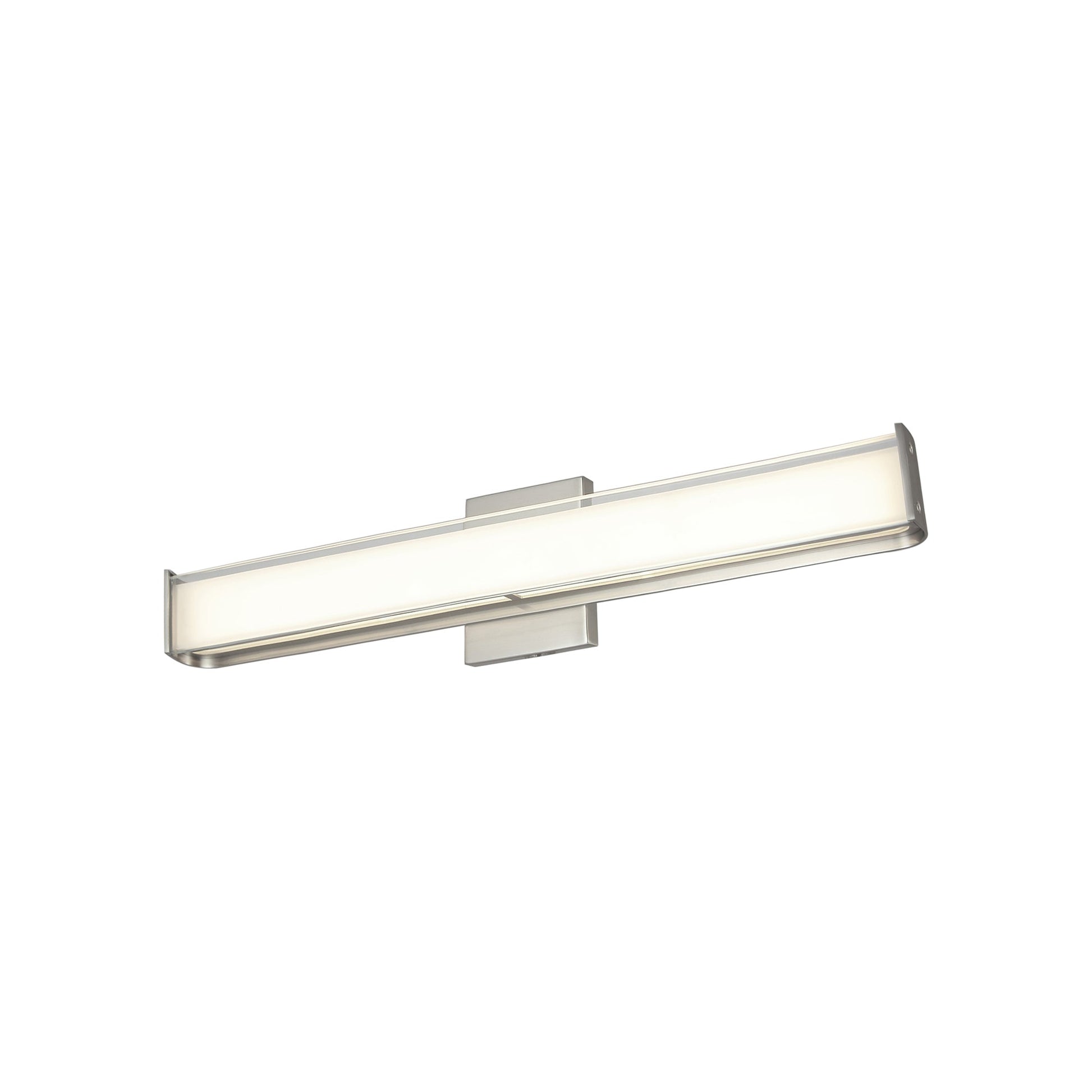 Bend LED Bath Vanity Light in Brushed Nickel (24-Inch).