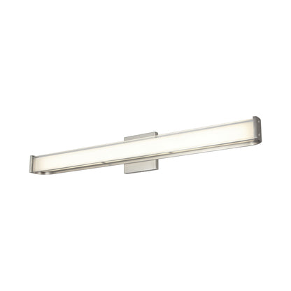 Bend LED Bath Vanity Light in Brushed Nickel (32-Inch).