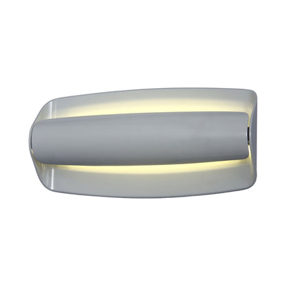 Bezel Outdoor LED Wall Light in Silica.