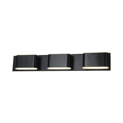 Bianca LED Bath Vanity Light in Black (25.6-Inch).