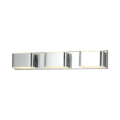 Bianca LED Bath Vanity Light in Chrome (25.6-Inch).