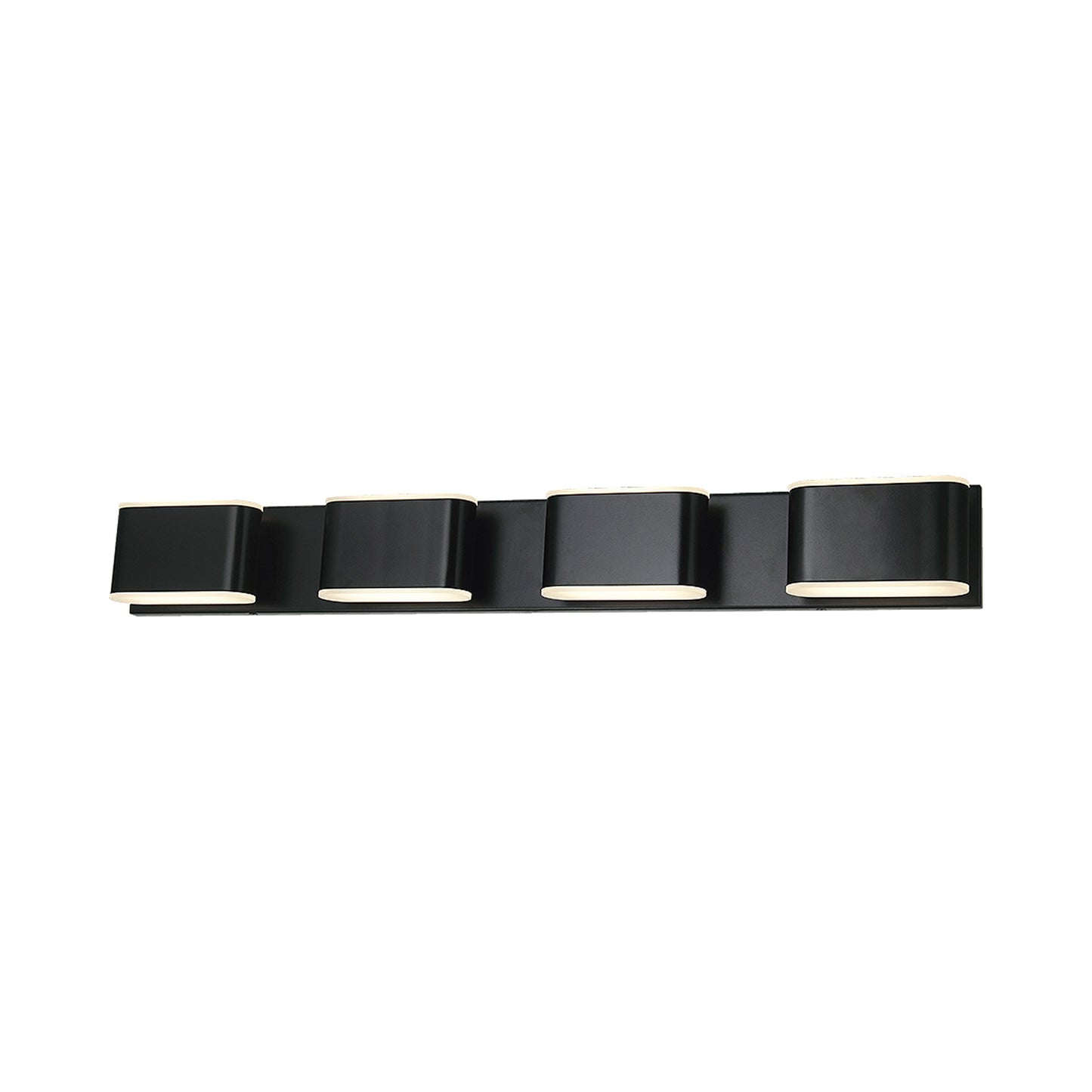 Bianca LED Bath Vanity Light in Black (35-Inch).