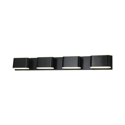 Bianca LED Bath Vanity Light in Black (35-Inch).