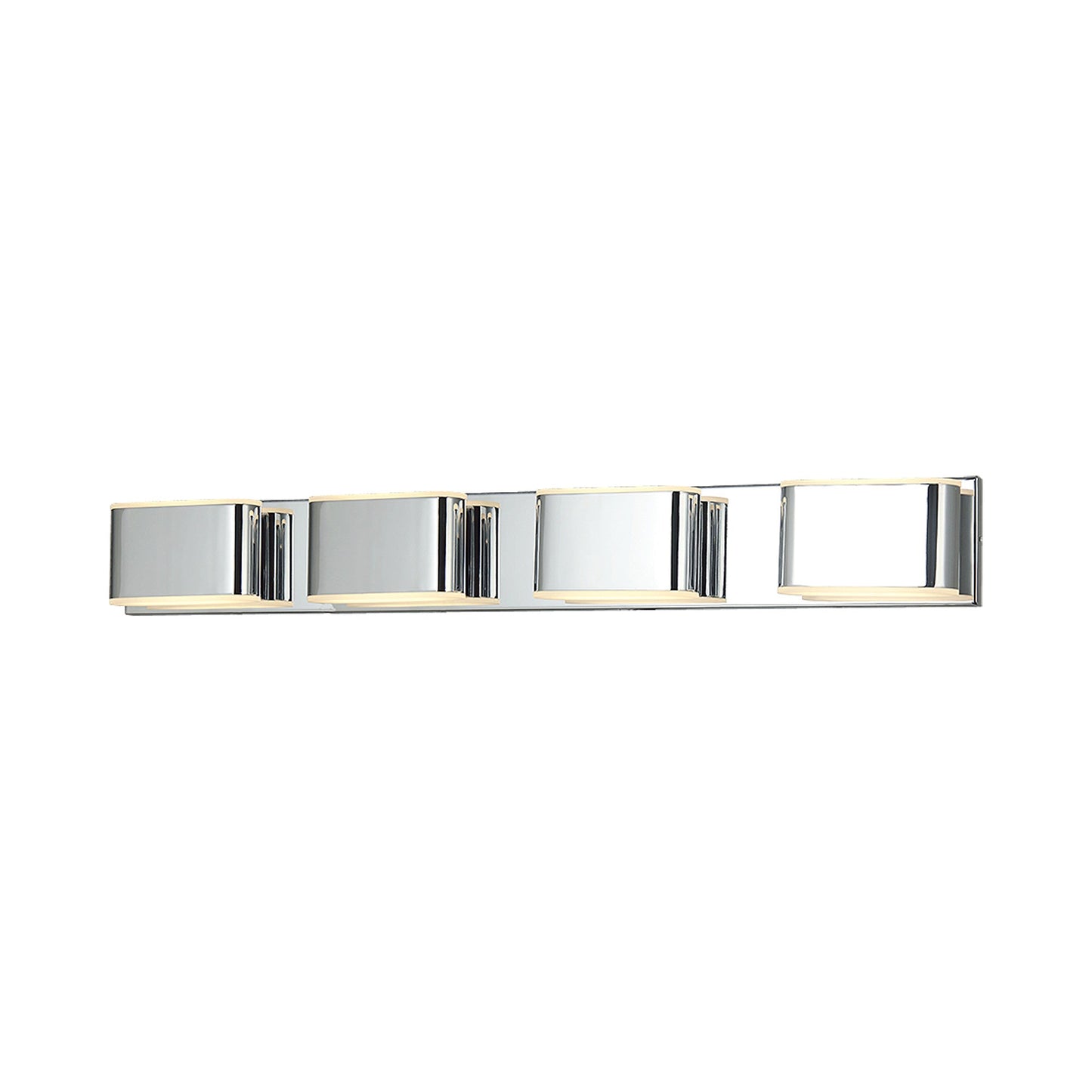 Bianca LED Bath Vanity Light in Chrome (35-Inch).