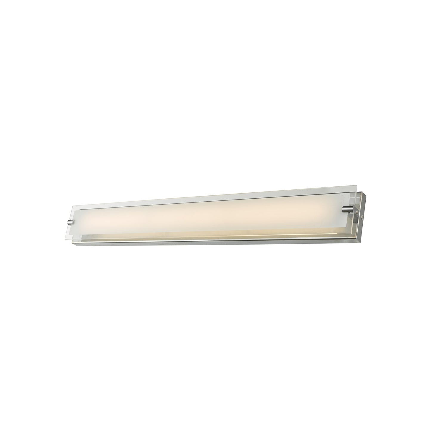 Blaze LED Bath Vanity Light in Chrome/Frosted Glass (28.3-Inch).