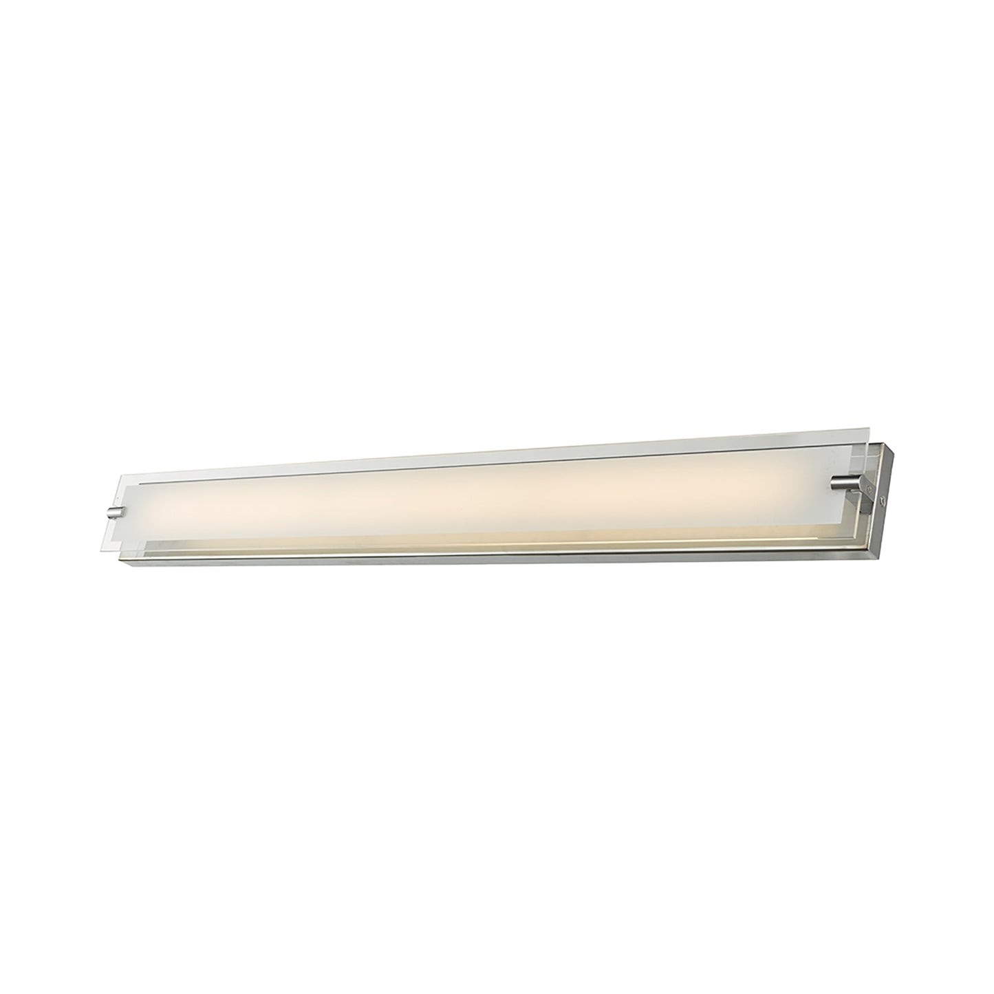 Blaze LED Bath Vanity Light in Chrome/Frosted Glass (40.2-Inch).