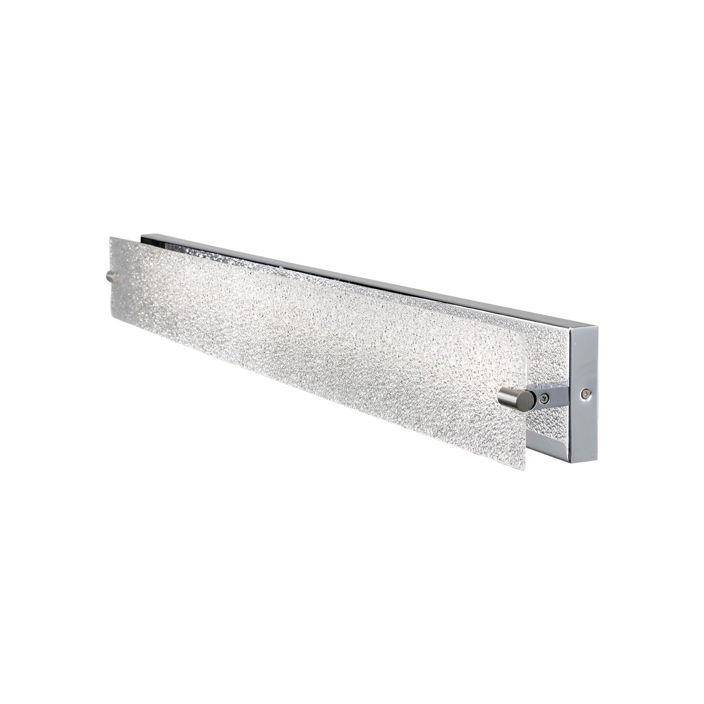Blaze LED Bath Vanity Light in Brushed Nickel/Water Glass (28.3-Inch).