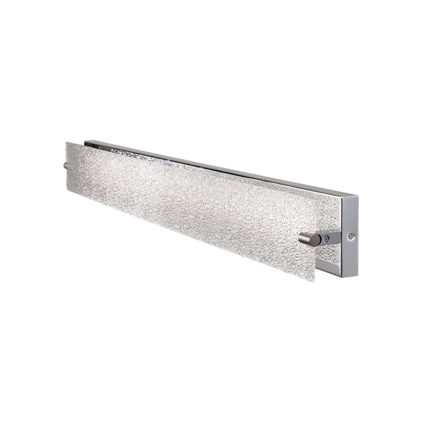 Blaze LED Bath Vanity Light in Chrome/Water Glass (28.3-Inch).