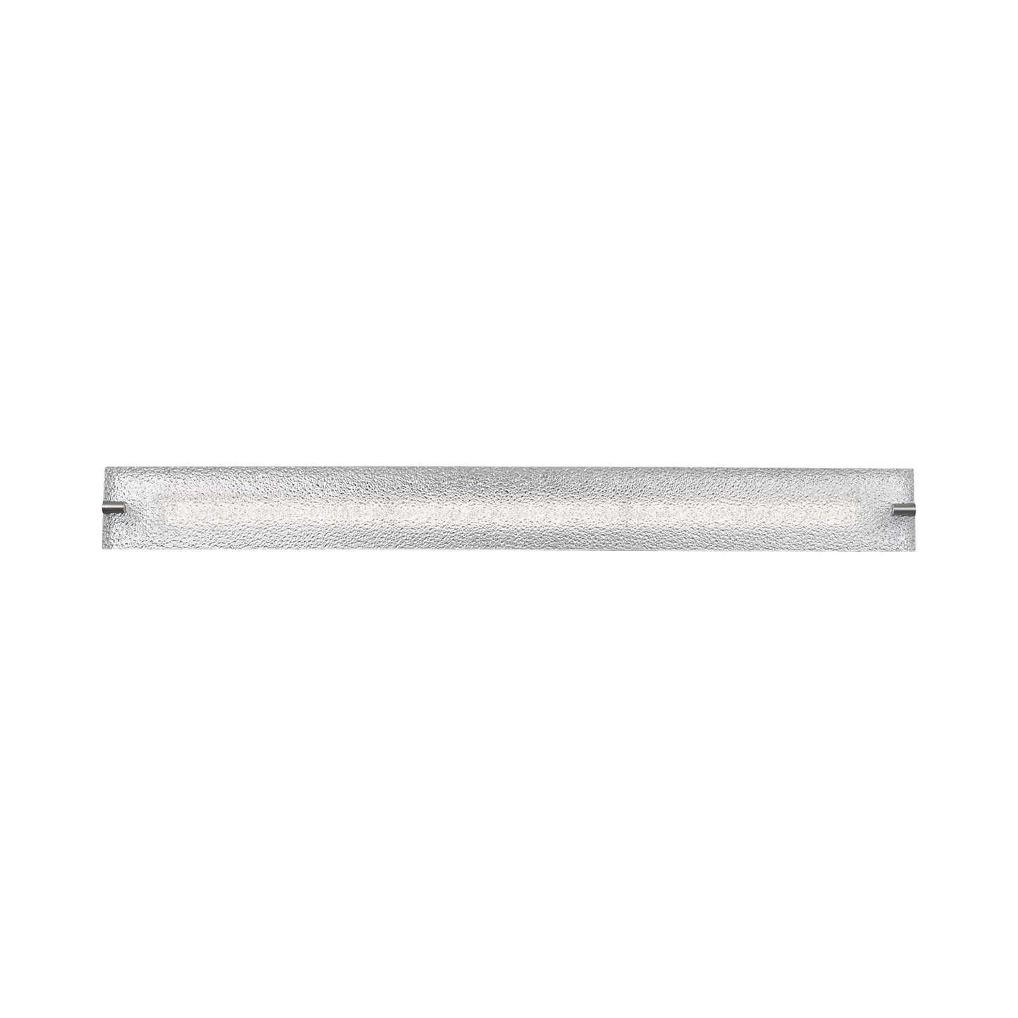 Blaze LED Bath Vanity Light in Brushed Nickel/Water Glass (40.2-Inch).