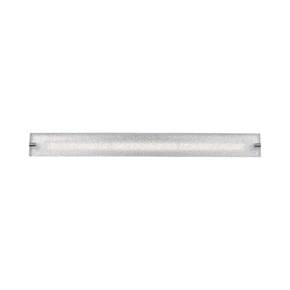 Blaze LED Bath Vanity Light in Brushed Nickel/Water Glass (40.2-Inch).