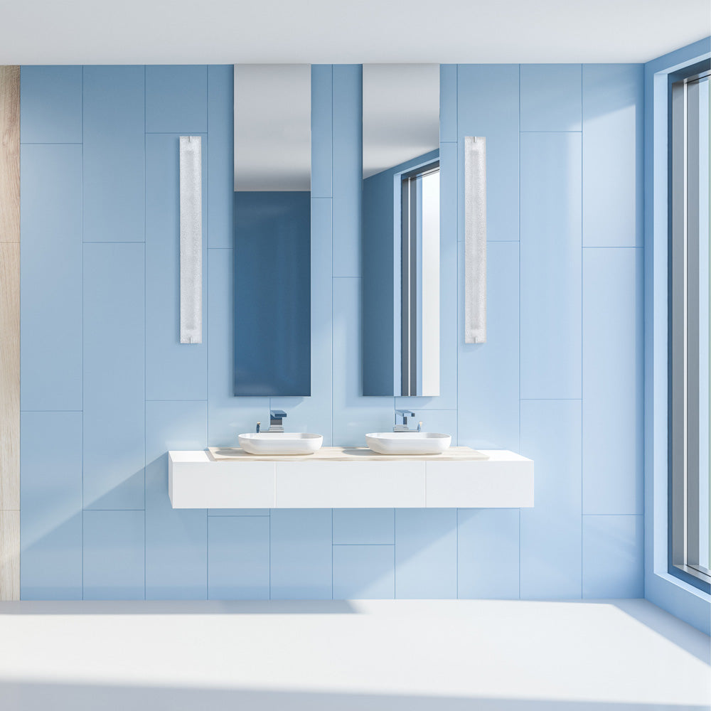 Blaze LED Bath Vanity Light in bathroom.