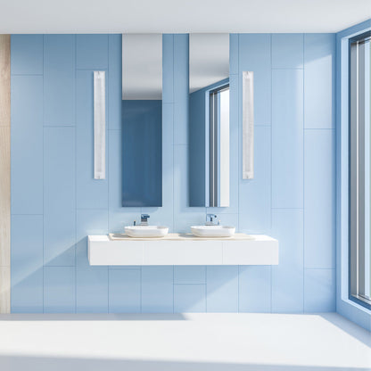 Blaze LED Bath Vanity Light in bathroom.