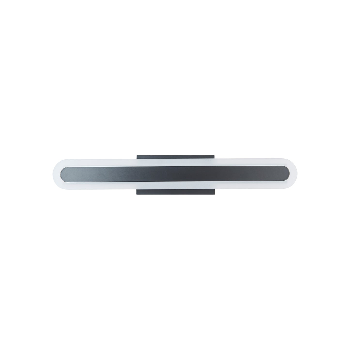 Camy LED Bath Vanity Light in Matte Black (24-Inch).