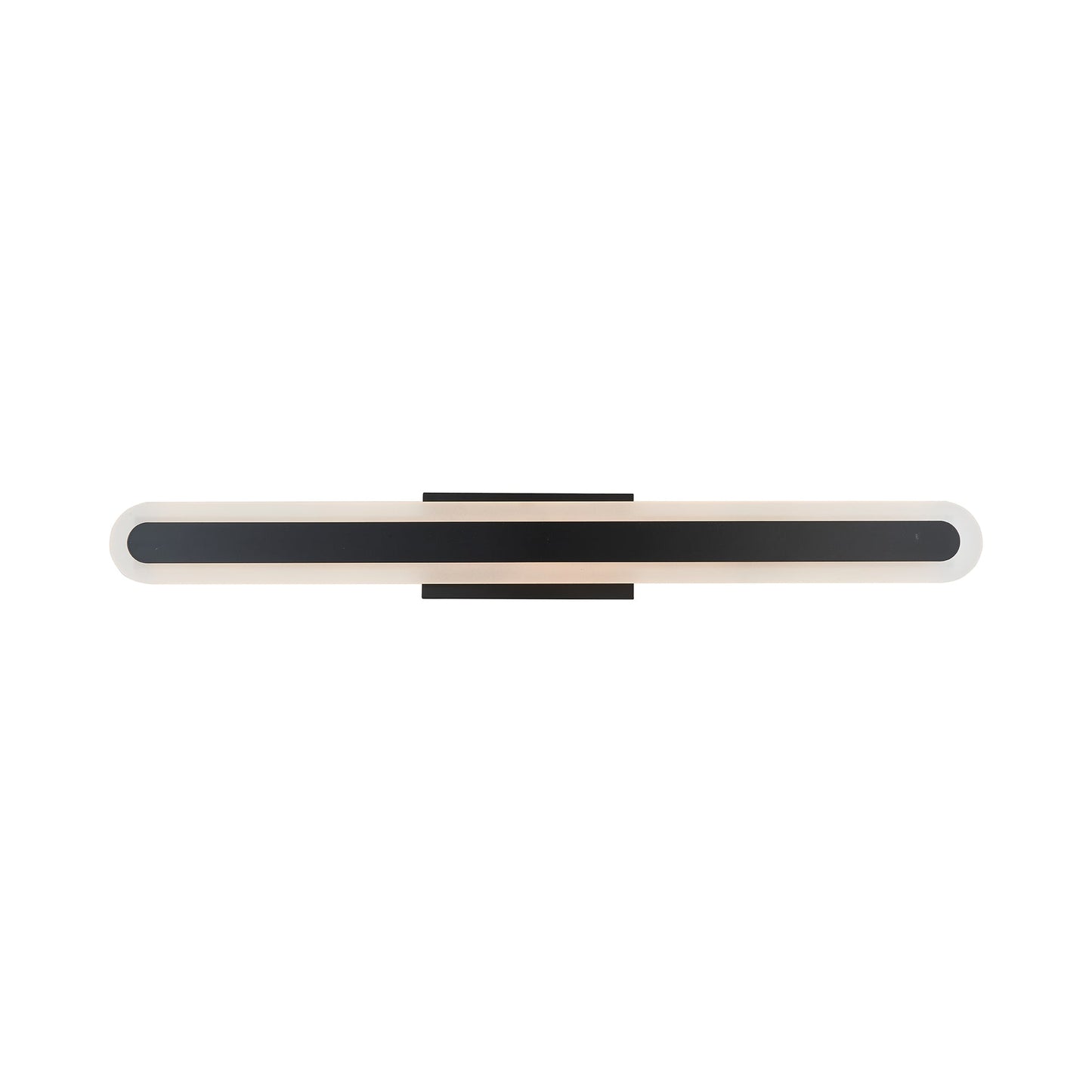 Camy LED Bath Vanity Light in Matte Black (32-Inch).