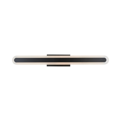 Camy LED Bath Vanity Light in Matte Black (32-Inch).