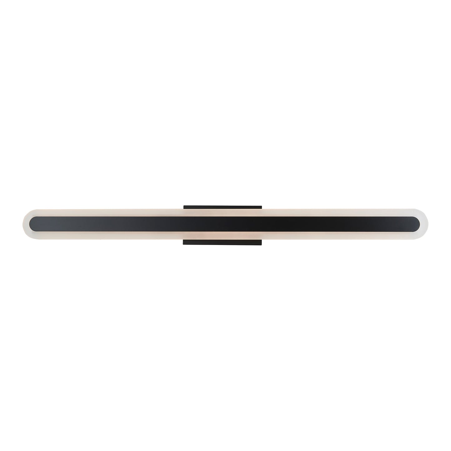 Camy LED Bath Vanity Light in Matte Black (40-Inch).