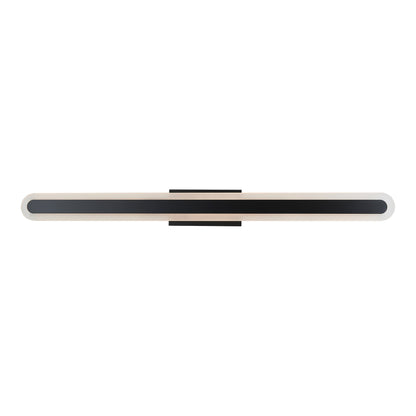 Camy LED Bath Vanity Light in Matte Black (40-Inch).