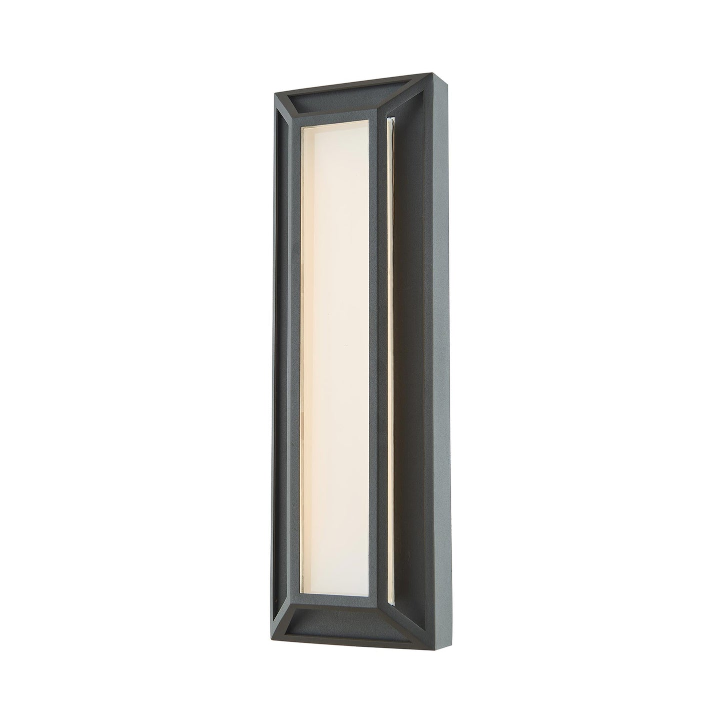 Cell Outdoor LED Wall Light in Matte Black (18-Inch).