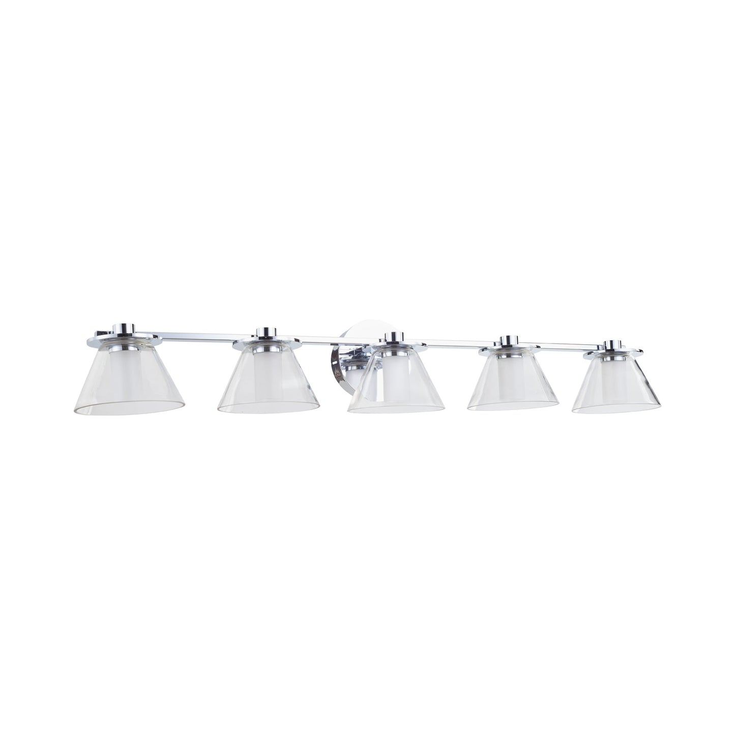 Cone LED Bath Vanity Light in Chrome (5-Light).