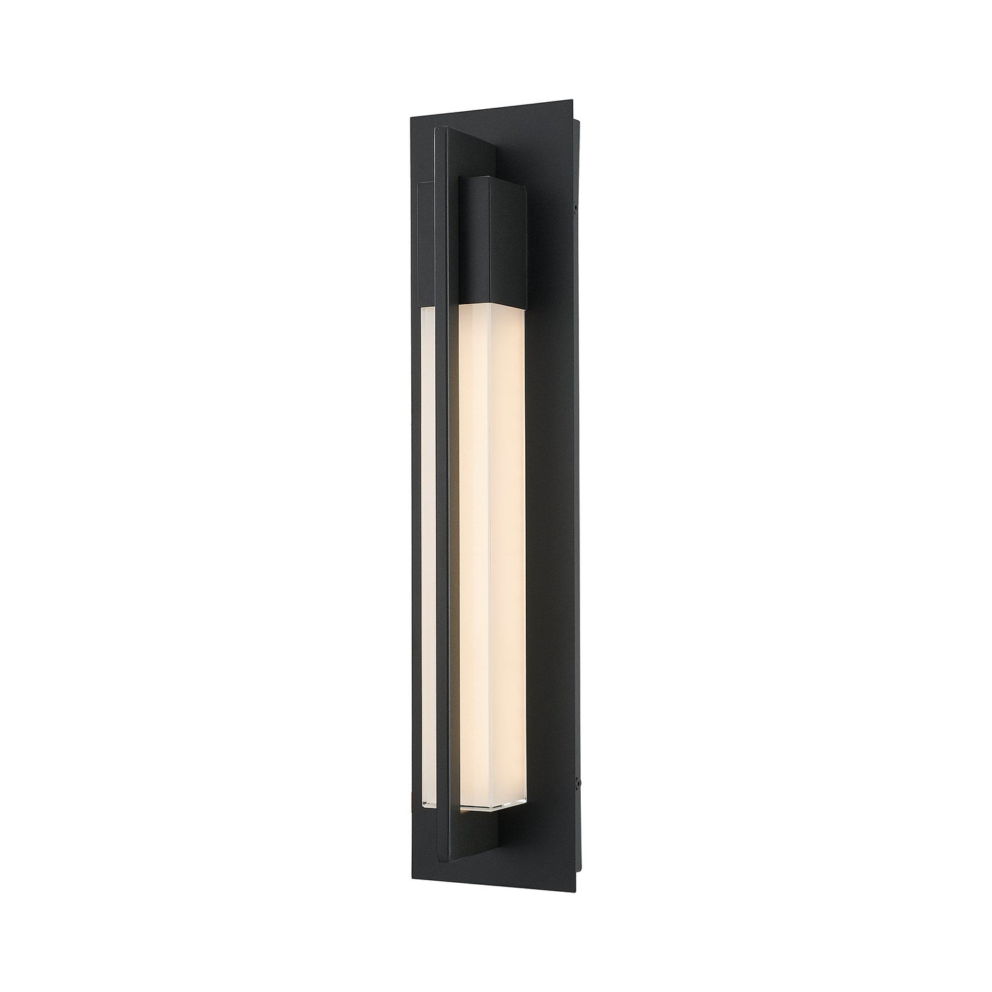 Electron Outdoor LED Wall Light in Matte Black (20-Inch).