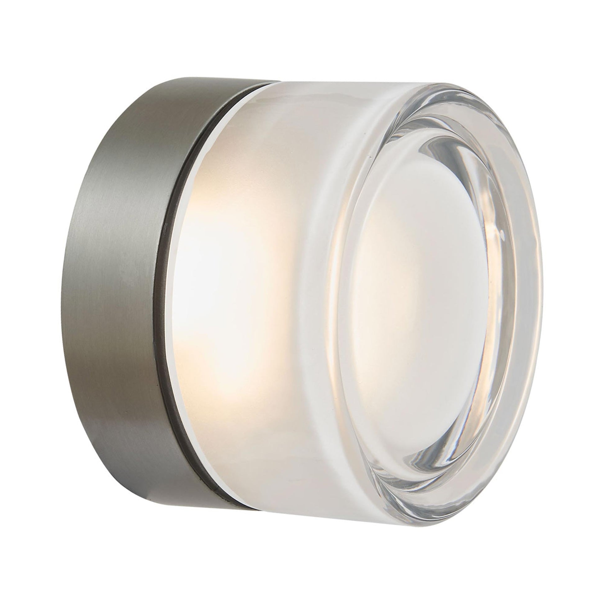 Elf Outdoor LED Ceiling / Wall Light in Anodized Aluminum / Frosted Glass.
