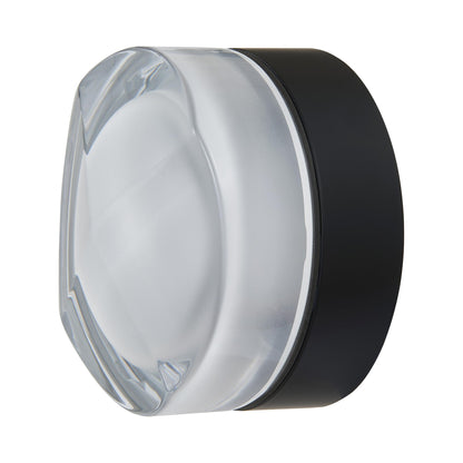 Elf Patterned Outdoor LED Ceiling / Wall Light in Matte Black.
